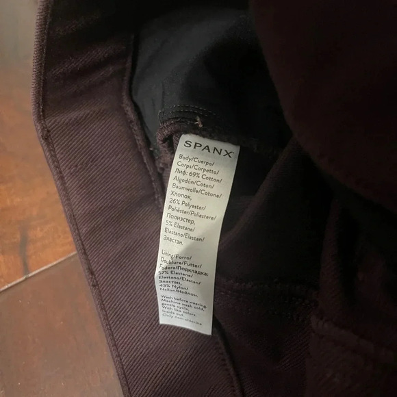 Spanx Jean-ish Leggings Size Small Deep Purple Color - Picture 4 of 5